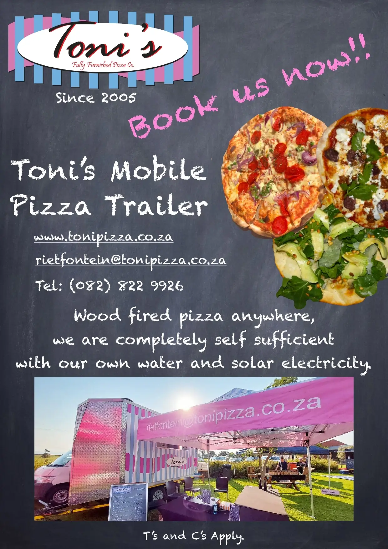 Toni's Mobile Pizza Trailer